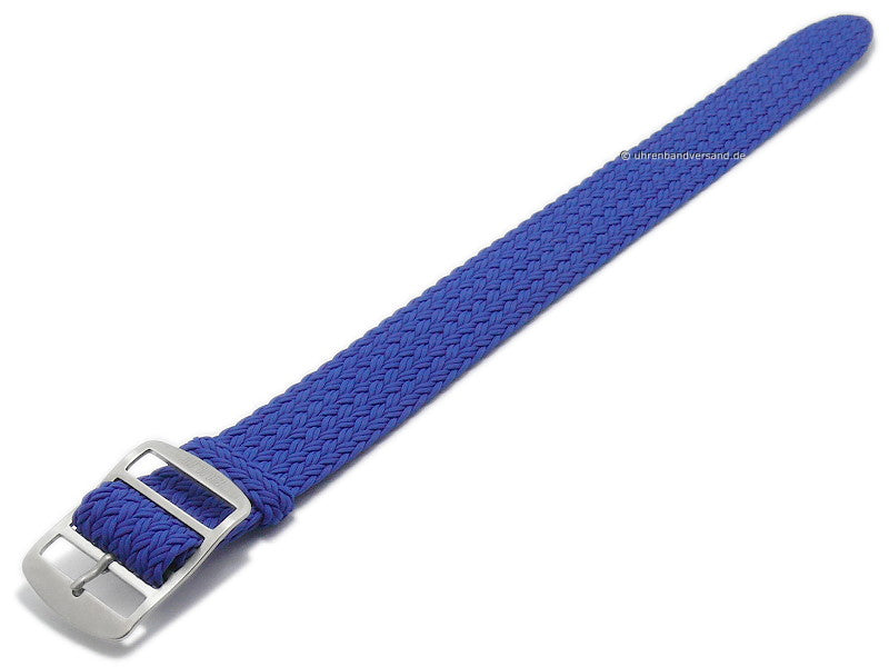 Uhrenarmband Atlantic 20mm mittelblau Perlon/Textil sportives Design Durchzugsband von EULIT