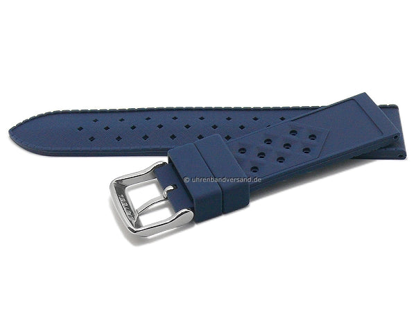 Uhrenarmband 24mm dunkelblau Silikon sportiv (Schließenanstoß 22 mm)