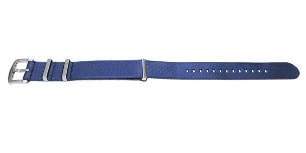 Uhrenarmband Vacaville 20mm dunkelblau Textil/Synthetik Durchzugsband im NATO-Style von MEYHOFER