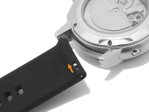 Uhrenarmband Smart Active 20mm orange Silikon glatt matt EASY-CLICK von STAILER (Schließenanstoß 20 mm)