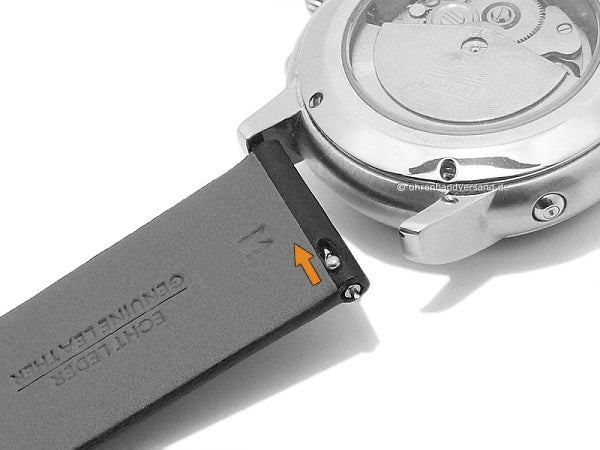 Uhrenarmband Smart 20mm hellbraun Anilin-Leder EASY-CLICK von STAILER (Schließenanst. 20 mm)