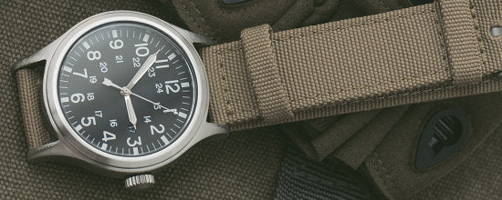 Uhrenbänder aus diversen Textil-Materialien...