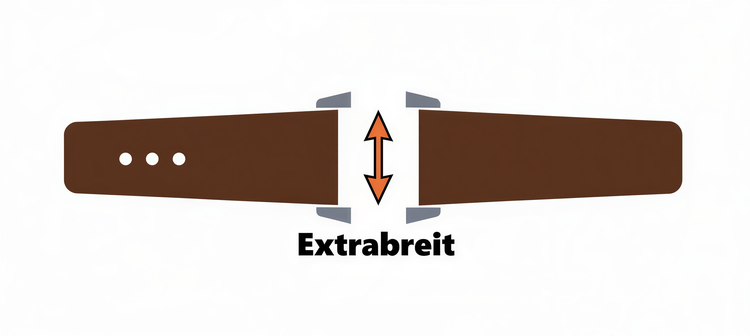 Alle Uhrenbaender extrabreit ab 26mm