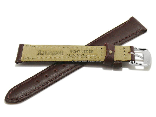 Uhrenarmband Kalb Resisto 15mm bordeaux Leder glatt abgenäht MADE IN GERMANY von BARINGTON (Schließenanstoß 14 mm)