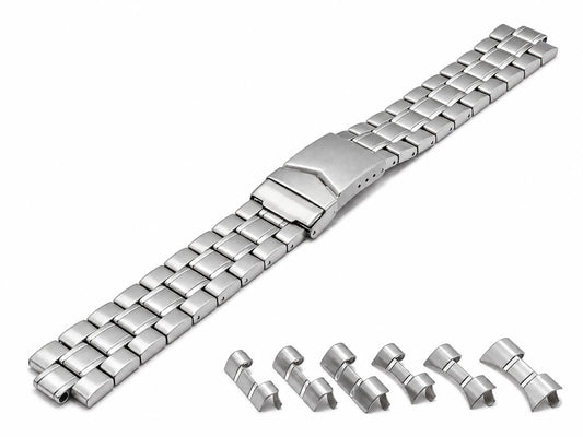 Uhrenarmband Edelstahl 18-22mm von EULIT (Stalux)