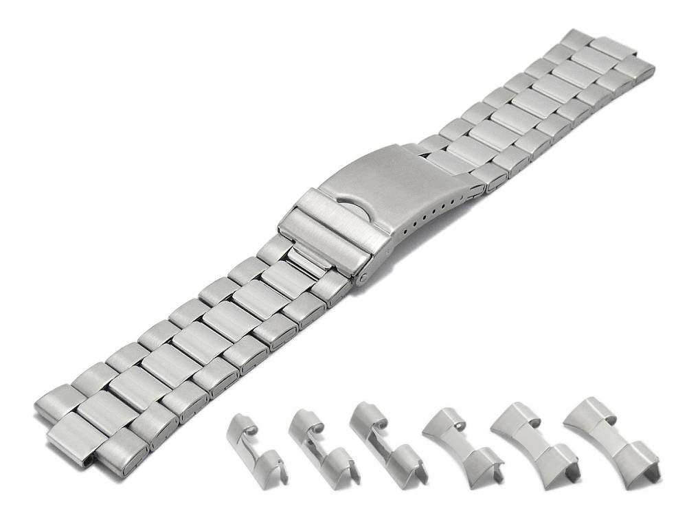 Edelstahl-Uhrenband mit Wechselanstößen 22mm 24mm 26mm von EULIT (Stalux)