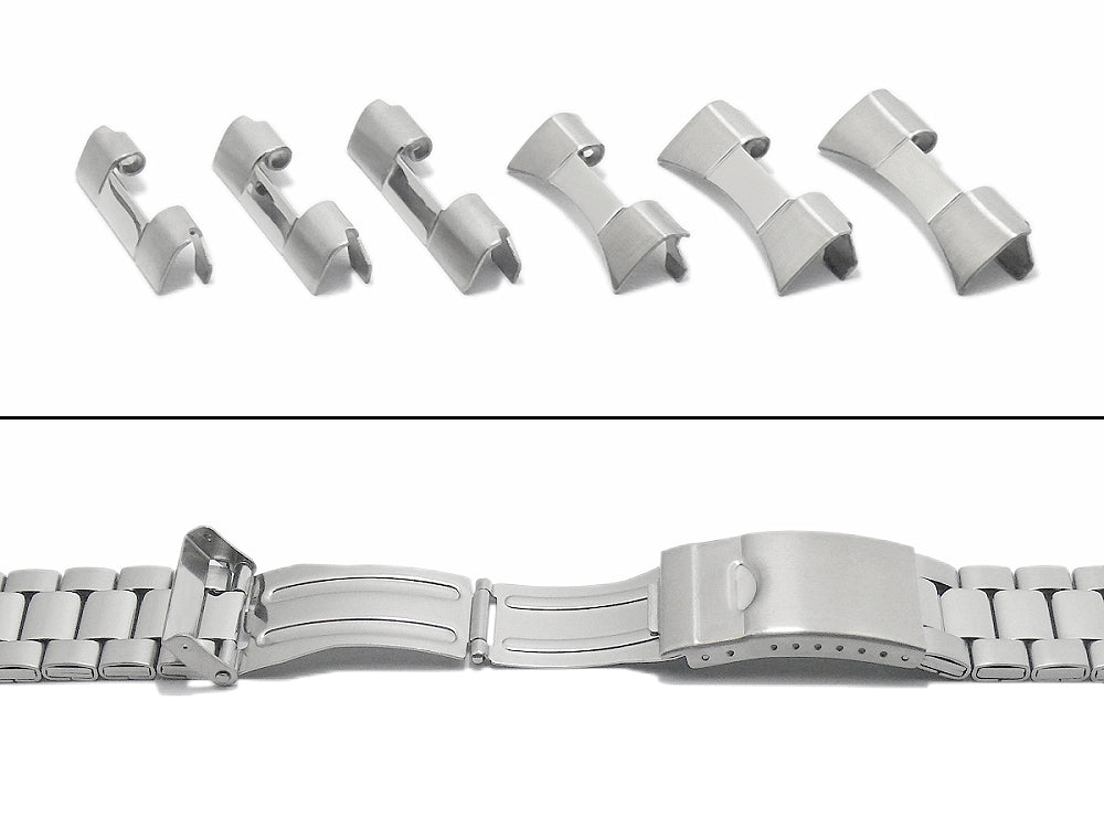 Metall-Uhrband aus Edelstahl mit Wechselanstoss von Stalux (by Eulit Deutschland)
