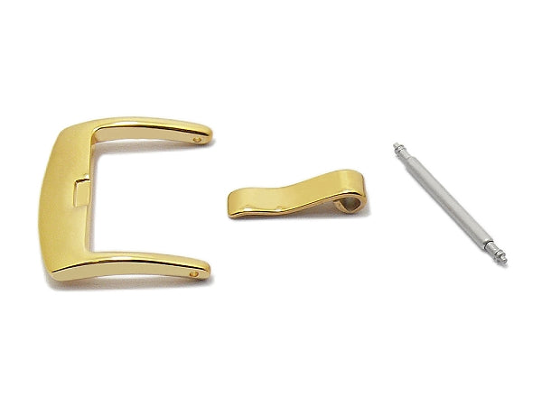 Breitdornschließe (HeBD-2014) 18mm Edelstahl goldfarben poliert