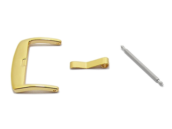 Breitdornschließe (HeBD-2014) 24mm Edelstahl goldfarben poliert