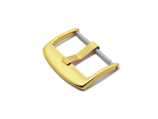 Breitdornschließe (HeBD-2014) 24mm Edelstahl goldfarben poliert