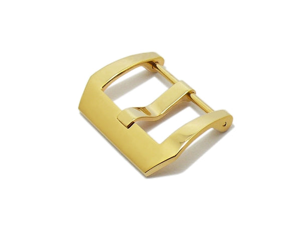 Breitdornschließe (HeBD-2015) passend für Panerai & mehr 20mm Edelstahl poliert goldfarben