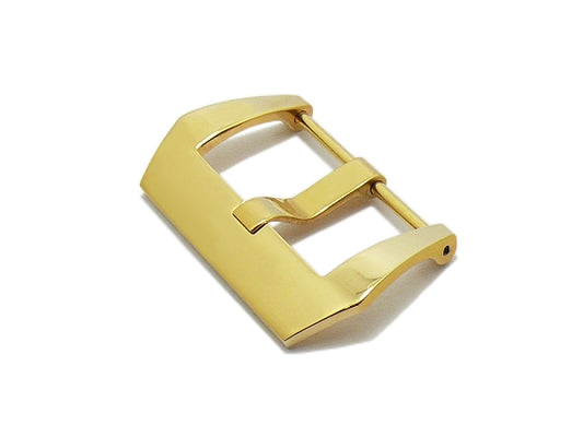 Breitdornschließe (HeBD-2015) passend für Panerai & mehr 26mm Edelstahl poliert goldfarben