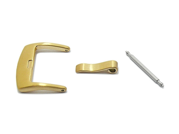 Breitdornschließe (HeBD-2019) 18mm Edelstahl goldfarben gebürstet