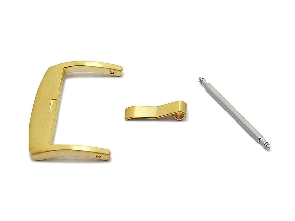 Breitdornschließe (HeBD-2019) 24mm Edelstahl goldfarben gebürstet