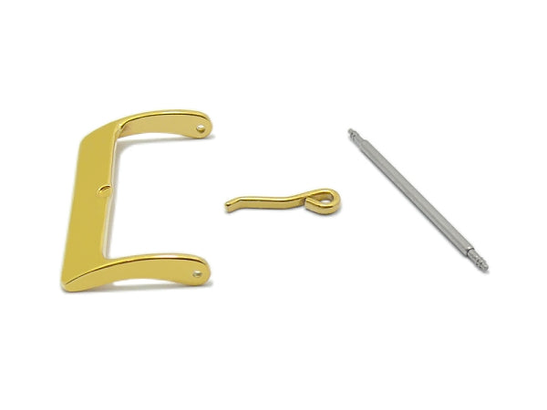 Dornschließe (HeDS-2004) Standard 28mm Edelstahl goldfarben poliert