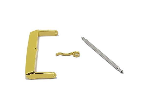 Dornschließe (HeDS-2004) Standard 38mm Edelstahl goldfarben poliert