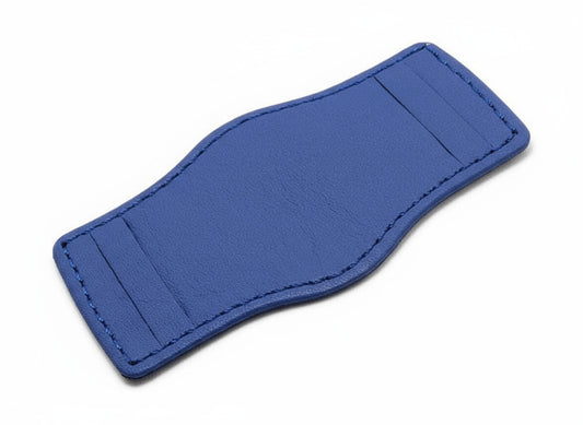 Leder-Unterlage für Uhrenarmbänder blau