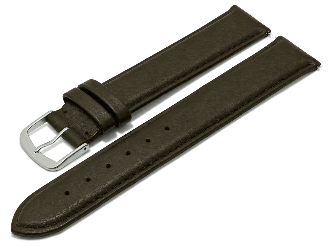 Uhrenarmband Steinaker Leder XL dunkelbraun genarbt EASY-CLICK
