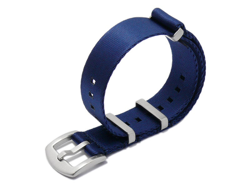 Uhrenarmband Vacaville 20mm dunkelblau Textil/Synthetik Durchzugsband im NATO-Style von MEYHOFER