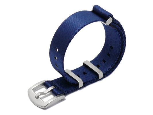 Uhrenarmband Vacaville 20mm dunkelblau Textil/Synthetik Durchzugsband im NATO-Style von MEYHOFER