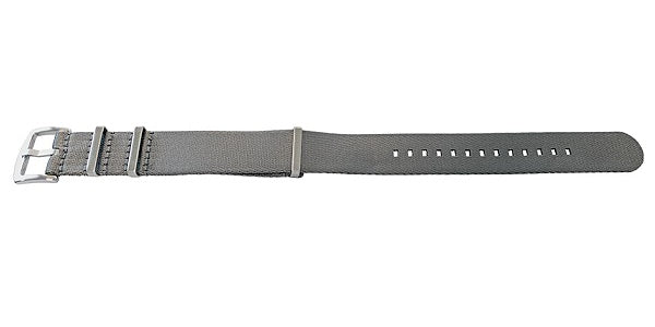 Uhrenarmband Vacaville 20mm grau Textil/Synthetik Durchzugsband im NATO-Style von MEYHOFER