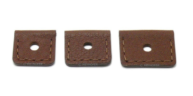 Uhrenarmband Abrantes 18-20-22-24mm Wechselanstoß dunkelbraun Leder genarbt matt Unterlagenband von MEYHOFER