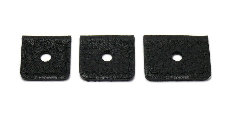 Uhrenarmband Abrantes 18-20-22-24mm Wechselanstoß schwarz Leder genarbt matt Unterlagenband von MEYHOFER