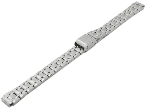 Uhrenarmband Lansing 10mm Edelstahl gefaltet teilweise poliert mit Schiebeverschluß von MEYHOFER