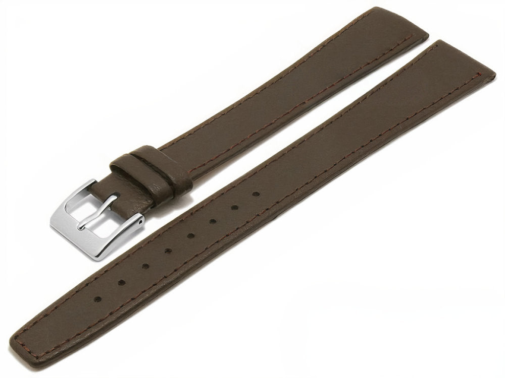 Uhrenarmband Burbank Leder dunkelbraun xxl superlang von Meyhofer