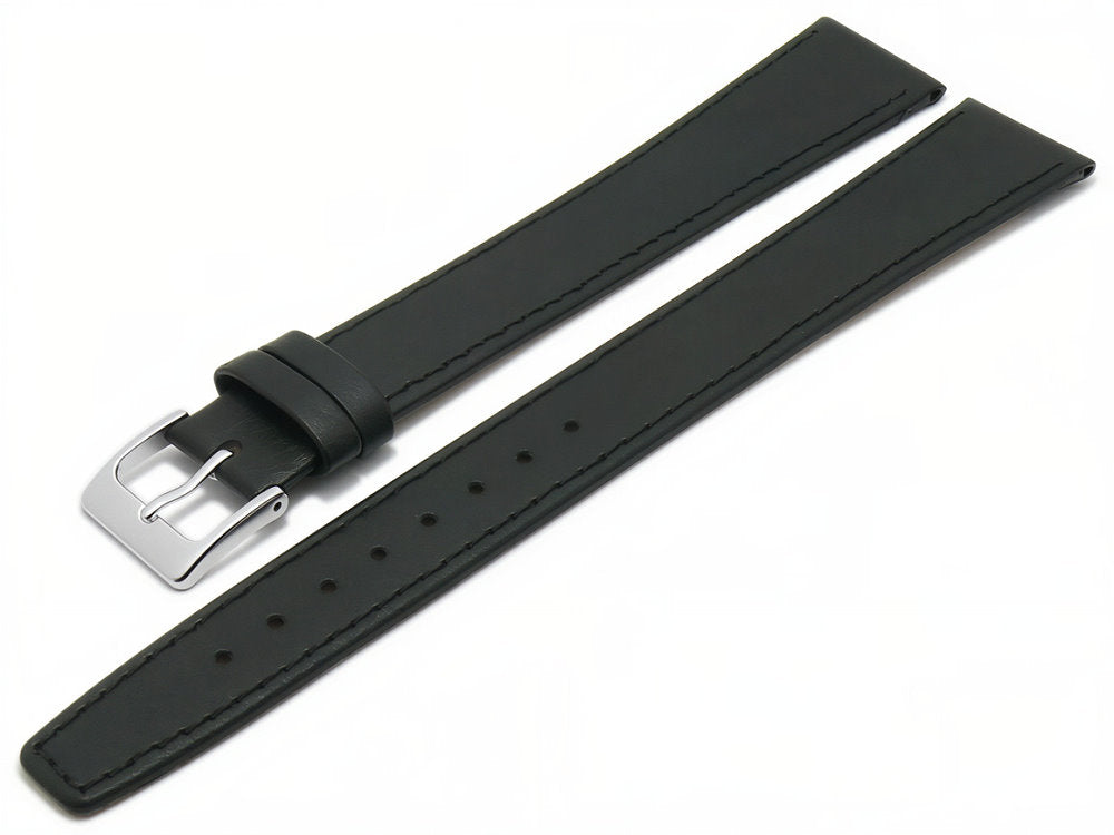 Uhrenarmband Burbank Leder schwarz xxl superlang von Meyhofer