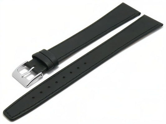 Uhrenarmband Burbank Leder schwarz xxl superlang von Meyhofer