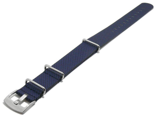 Uhrenband Ciano Synthetik Textil-Look dunkelblau NATO-Style