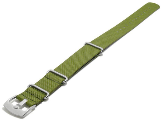 Uhrenband Ciano Synthetik Textil-Look gruen NATO-Style