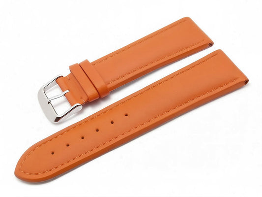 MEYHOFER | Uhrenband Nybro | Leder orange extrabreit