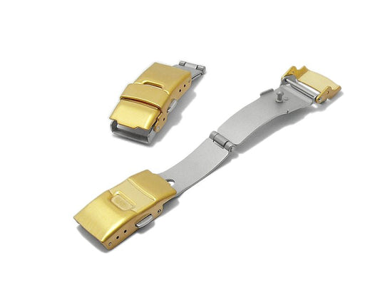 Sicherheits-Faltschliesse gold 14mm