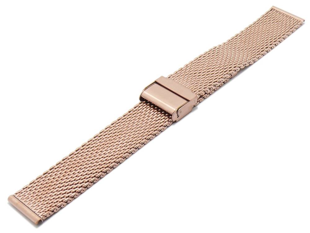 Milanaise-Uhrenband Galesburg superlang XXL roségold