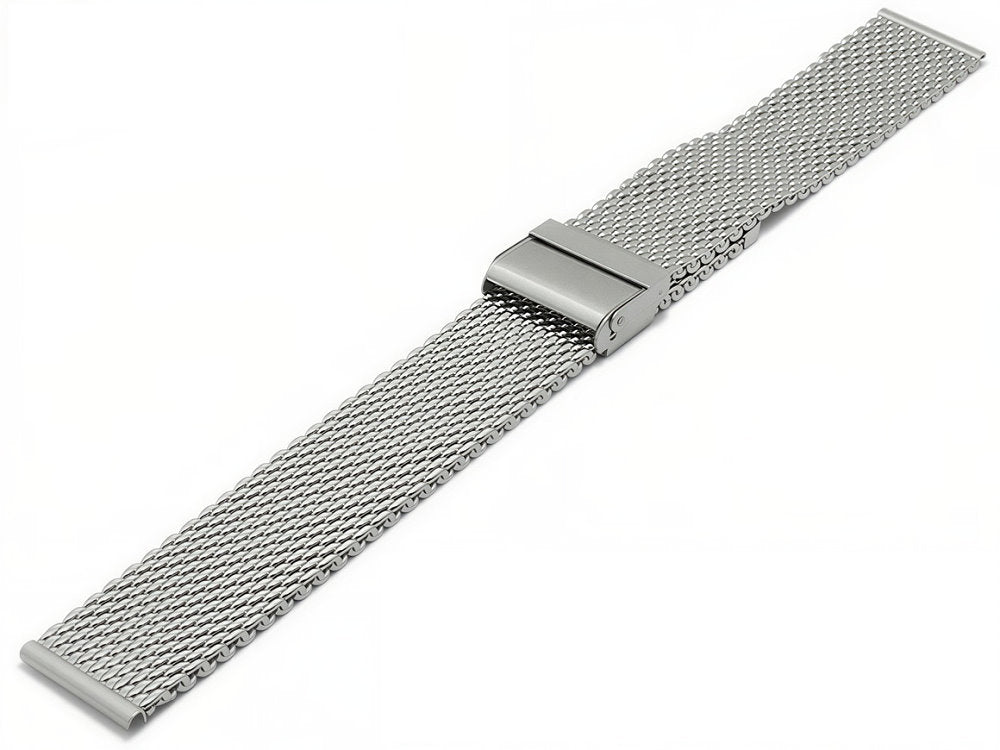 Milanaise-Uhrenband Galesburg superlang XXL stahl