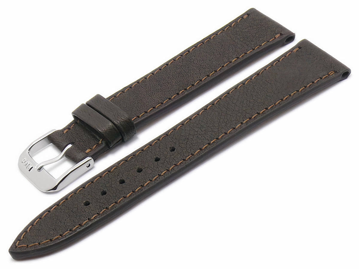 Uhrenarmband Peiting BIO-Leder dunkelbraun von RIOS1931