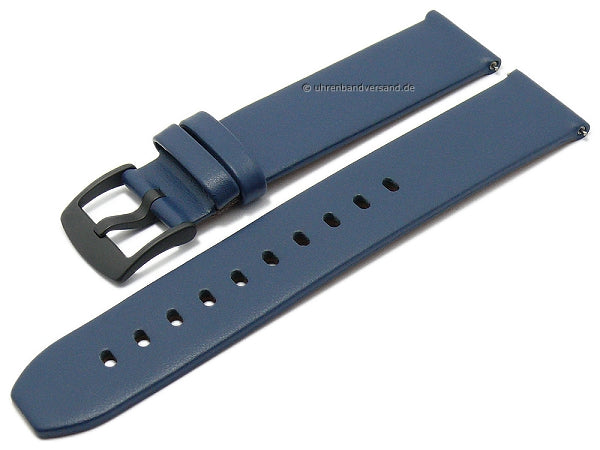 Uhrenarmband Smart 20mm petrolblau Anilin-Leder EASY-CLICK von STAILER (Schließenanst. 20 mm)